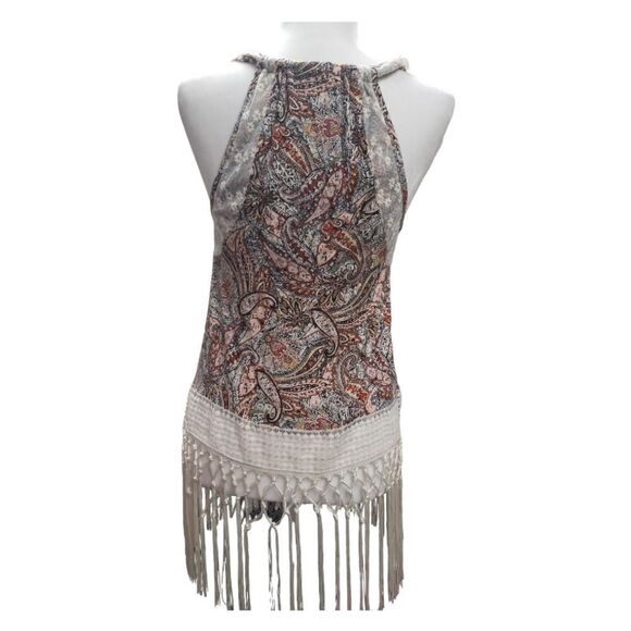 Daytrip Fringed Tank Top SZ XS - Picture 3 of 5